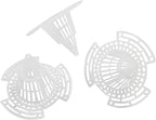 10 Pcs Cone Flower Pot Mesh Pad, Pot Bottom Grid Mat Drainage Screens Drainage Netting(74mm*10)