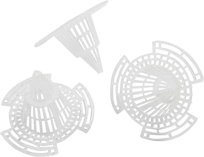 10 Pcs Cone Flower Pot Mesh Pad, Pot Bottom Grid Mat Drainage Screens Drainage Netting(74mm*10)