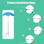 Plant Umbrellas for Outdoor Plants, 23.6inch Adjustable Angles Plant Shade Umbrella Patio, Larger Size Rain/Sun Umbrella, for Potted Garden Bed Flower Pot