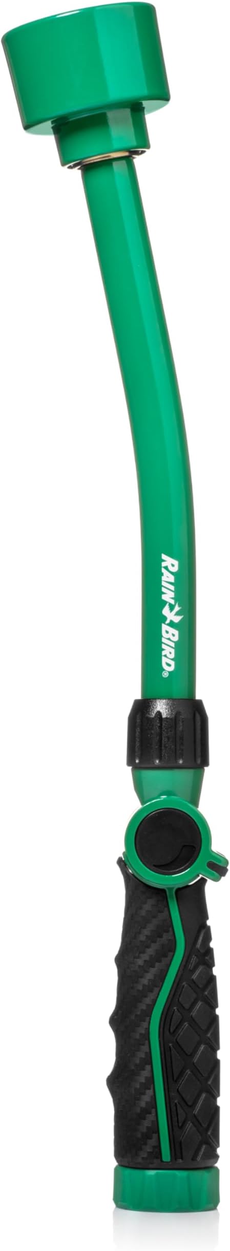 Rain Bird TCNZLWAND16 16" Watering Wand Garden Hose Nozzle, Thumb Control, Carbon Fiber Texture, Shower Spray Pattern