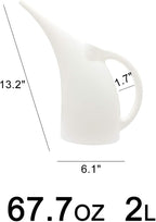 Watering Can - 1/2 Gallon - for Indoor and Outdoor Plant Garden - White