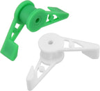 KEILEOHO 120 PCS 360 Degree Adjustable Plant Clips, Plant Branches Bender Stem Trainer Clips, Plant Low Stress Training Clips for Low Stress Training Plant Stem Support, White and Green