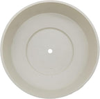 The HC Companies 6 Inch Round Plastic Succulent Capri Bowl 6"x6"x2.25" in Vanilla Bisque with Copper Bottom Color