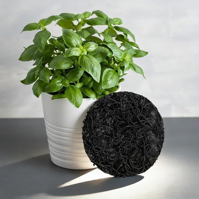 10 Pack Pot Mesh Drainage Discs, 9 Inch Thickened Drainage Hole Insert Pads, Reusable Plant Pot Bottom Mesh Mats for Indoor Outdoor Gardening to Prevent Soil Loss and Keep Root Healthy