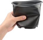 KINGLAKE 100 Pcs 6" Plastic Plants Nursery Pots Seedlings Flower Plant Container Seed Starting Pots Black