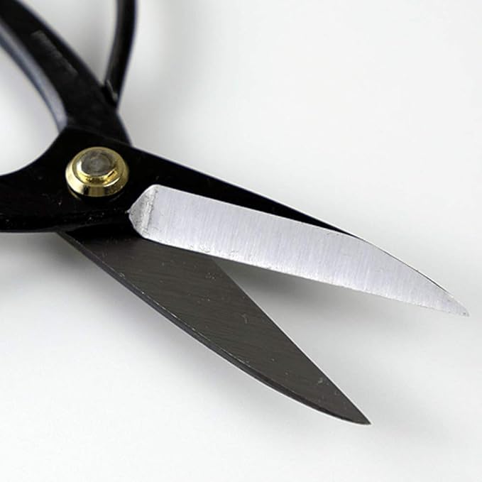 Wazakura Japanese Bonsai Trimming Care Kit Made in Japan - Traditional Bonsai Scissors 7inch(180mm) + Sap Rust Eraser Gift Box Set
