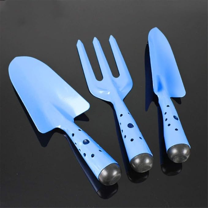 3PCS Mini Garden Tools Sets Durable Gardening Hand Tool Ergonomic & Rust Resistant for Women Kid Men Gardener