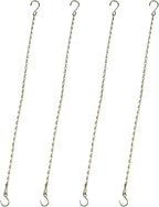 Chain for Hanging Plants,25 Inch Gold Hanging Chain,Hanging Basket Chain Kits with Hooks for Bird FeederHanging Plant Extender Porch Wind Chime (Gold, 25 Inch-4PCS)
