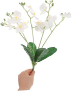 Cabilock Real Touch Artificial Orchids Long Stem Phalaenopsis for Home Decor Butterfly Branches Faux Stems Elegant Orchids Living Fake Flowers Decorative Flower Branches