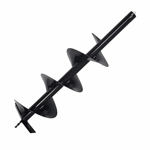 XtremepowerUS Post Hole Digger Replacement Auger Bits Digging 3/4" Shaft Size Plant Fence Dig Planting Hole Fence Dig (12")