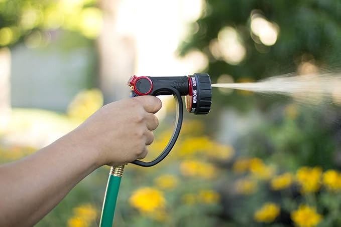 Orbit 58993 7-Pattern Watering Nozzle with Thumb Control, Black