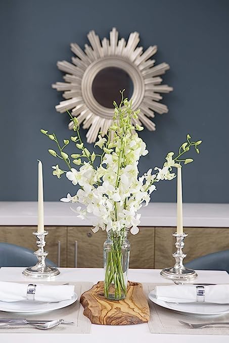 KaBloom PRIME NEXT DAY DELIVERY - Fall Collection - Seraphic Whisperings Bouquet of 10 White Orchid .Gift for Birthday, Get Well, Thank You, Valentine, Mother’s Day Fresh Flowers