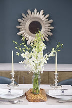 KaBloom PRIME NEXT DAY DELIVERY - Fall Collection - Seraphic Whisperings Bouquet of 10 White Orchid .Gift for Birthday, Get Well, Thank You, Valentine, Mother’s Day Fresh Flowers