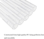 HAHIYO 60PCs 2.8x0.4Inch Transparent Plastic Floral Tubes Mini Floral Water Tubes Flower Vials for Plants Fresh Flowers Arrangement Decoration Milkweed Cutting Florist Supplies
