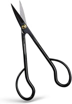 Wazakura Satsuki Bonsai Scissors, Made in Japan 7 inch (180 mm), Japanese Bonsai Garden Tools, Hasami Pruning Shears - Satsuki Style, Black