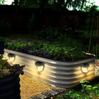 Raised Garden Bed Solar Lights Magnetic, IPX4 Waterproof Solar Lights Outdoor, Solar Powered Garden Light for Planter Raised Beds, 2 Pack