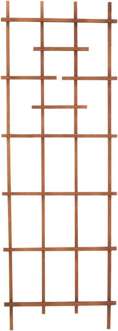 Panacea 82426 72" Brown Wood Ladder Trellis