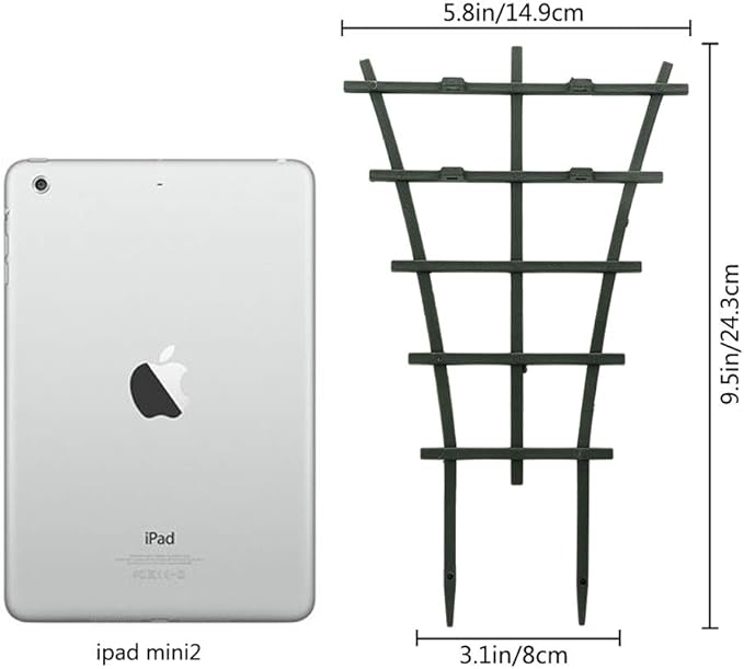Feitore Plant Trellis Indoor, 6Pcs Stackable Plant Trellis for Climbing Plants Indoor, Small Plant Climbing Trellis for Potted Plants Plastic Climbing Plant Support Trellis for Houseplant Hoya Pothos