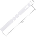 KINJOEK 1200 PCS White Plant Labels Tags, Plastic Adjustable Wrap Around Waterproof Hanging Garden Tree Name Tags, 2x20cm Strip Plant Tag for Identifying Various Outdoor Nursery Plants Flowers