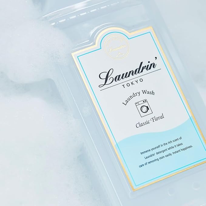 Laundrin Laundry Detergent Classic Floral, 2pk - Gentle Laundry Soap Detergent - Liquid Laundry Detergent - Eco-Friendly & Plant-Based Detergent - Laundry Liquid Soap - Baby Detergent, Baby & Pet Safe