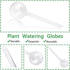 10 Pcs Clear Plant Watering Globes,Plastic Self-Watering Bulbs,Flower Automatic Watering Device,Garden Waterer for Plant Indoor Outdoor