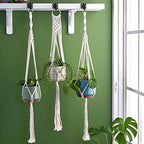 Burgon & Ball Plant Pot Hanger, Cotton, Beige, Medium