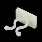 uxcell 100Pcs Plant Climbing Wall Fixture Clips, Plant Fixer Self-Adhesive Hooks Wire Fixing Supporting for Indoor Outdoor Decoration and Cable Wire Fixing (White, 7.2mm/0.28")