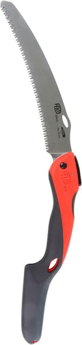 FELCO 604 Folding Pruning Saw –Curved Pull-Stroke Saw for Tree Trimming & Elevated Cut | Tree Branch Cutter | Folding Handsaw with Chrome-Plated 10" Blade, Non-Slip Handle, Blade Lock, Swiss Precision