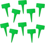 200 Pcs Thick T-Type Plant Labels, 4 Inch Waterproof PP Hard Plastic Garden Markers, Reusable Nursery Tag Stakes for Indoor Outdoor Potted Plants, Seedlings, Flowers, Vegetables & Herbs(Green)