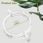100pcs Plant Support Clips for Climbing Plants, Reusable Plastic Trellis Clips for Tomato, Grape Vine, Vegetables, Garden Fixing Clips (300, White)