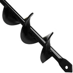 Linkhood Auger Drill Bit, Garden Plant Flower Bulb Auger Rapid Planter Bulb & Bedding Plant Auger for 3/8" Hex Drive Drill Earth Auger Drill Fence Post Umbrella Hole Digger(1.8x15 in/4.6 x37 cm)