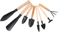 Toyvian 1set Garden Tool Kit Indoor Gardening Tools Wooden Handles for Potted Plants Bonsai Care and Flower