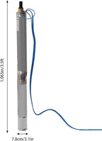 Submersible Pumps 3" OD Pipe 110V/60HZ 0.75KW 1HP Stainless Steel submersible well pump 1" Outlet Submersible Bore Pump submersible well pump with Control Box for Industrial and Home Use (0.75KW 1HP)