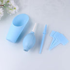 12PCS Blue Mini Succulent Plant Tools Plastic Gardening Accessories for Bonsai and Flowerpot Care Portable Growing Supplies for Home and Store Use