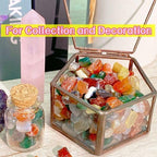 YATOJUZI Colorful Agate 1LB Aquarium Gravel Rocks Mix-color Bulk Wholesale Tumbled Crystals Stone Chips Crushed Reiki Energy Balancing Gemstones For Planter Vase Filler Fountain Fish Tank Potted Decor