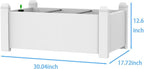 Elevated Resin Planter Box with Precision Drainage Raised Garden Bed for Vegetables, Herbs, and Flowers Ideal for Urban Patios, Balconies, and Yards