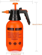 MRPAPA Pressurized Hand Sprayer - Multi-Purpose Garden Sprayer 35 Oz with Adjustable Nozzle (1L-Orange)