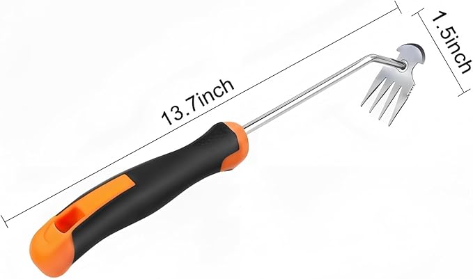Weed Puller Tool, portable garden tool, Four-Tined Weeding Tool, Uprooting Weeding Tools, Crevice Weeder, Backyard Farming Weeding ，Weeding Equipment for Outdoor Camping ，Weed Removal Tool (style1)