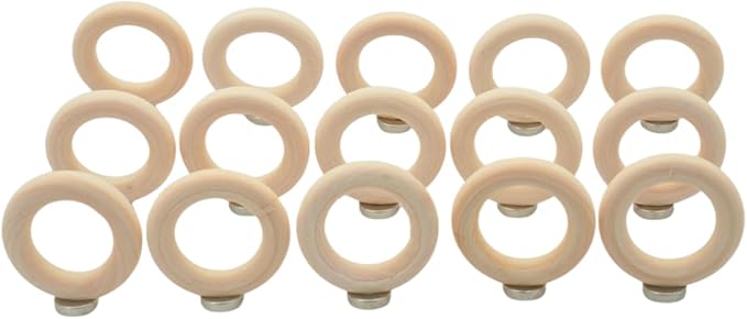 15-Pack Magnetic Air Plant Holders, Breathable Wire Tillandsia Hangers for Fridge & Metal Wall, Modern Miniature Plant Display Rings for DIY Fairy Gardens and Home Decor (1.2 Inch)