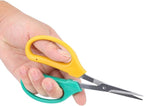 Kikumi Garden Shears with Long Handle, Curved Blade, Grape Scissors, Stainless Steel Bonsai Scissors, Scissors for Picking Fruit Branches