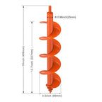 Insaga Auger Drill Bit for Planting, 3.5''x16'' Garden Earth Auger with Self-Tapping Screw, 3MM Heavy Duty Spiral Drill Planting Bit, for Bulbs Flowers Plants Post Hole Digger