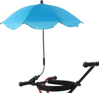 Chair Umbrella with Clamp Portable Adjustable Angle Sun Shade UPF 50+ for Beach Patio Strollers and Folding Chairs Polyester Rubber