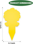 58 Pack Flying Insect Traps for Plants – Yellow Sticky Traps for Gnat, Fly & Flying Bug, Indoor Outdoor Flying Bug Catcher for Pots, Garden & Kitchen, Kid & Pet Safe, Non-Toxic (58 Pcs Ice Cream)