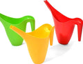 Ashman Set of 3 Watering Can, Indoor and Outdoor Use, Red, Green, Yellow, 2 Liter Capacity, 3 Pack