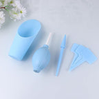 12Pcs Succulent Plant Growing Tools Set with Mini Plastic Hand Tools for Indoor Gardening and Potted Plants, Blue Gardening Accessories Kit for Home and Store Use