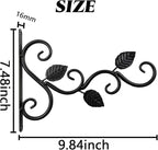 TIHOOD 4PCS Plants Hangers Outdoor Indoor Decor, Wall Hooks for Hanging Plant Bracket, Plant Hooks for Bird Feeder, Wind Chime, Lights, Lanterns
