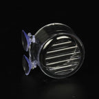 Transparent Round Aquatic Planter Cups with Hole,Mini Acrylic Aquatic Plant Pot Aquarium Plant Holder with Suction Cup Aquarium Décor,for Shrimp Fish Live Décor