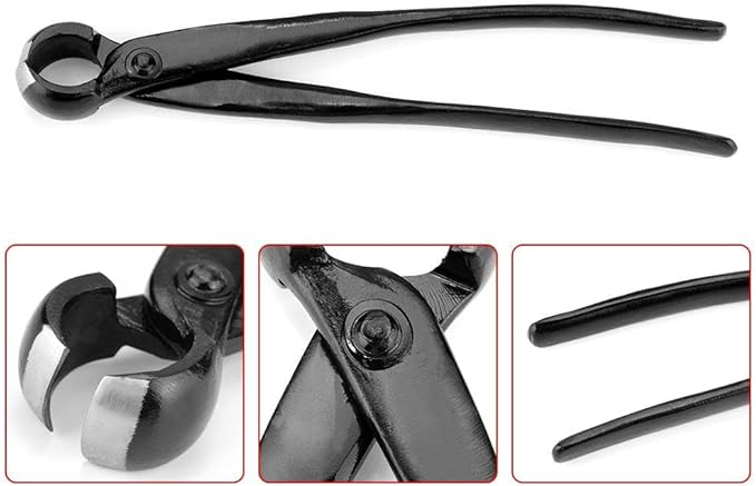 ZPSHYD Bonsai Tools Bonsai Concave Branch Cutter, 210mm/8.27 inch Manganese Steel Alloy Knob Branch Cutter Garden Branch Cutter Garden Concave Pruner