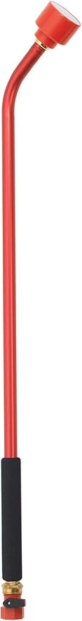 Dramm Sunrise Soft Rain Watering Spray Wand – 30” Long, Red – Gentle Full-Flow Spray with Shut-Off Valve & 8” Foam Grip – Lightweight & Durable for Gardens, Hanging Baskets & Planters