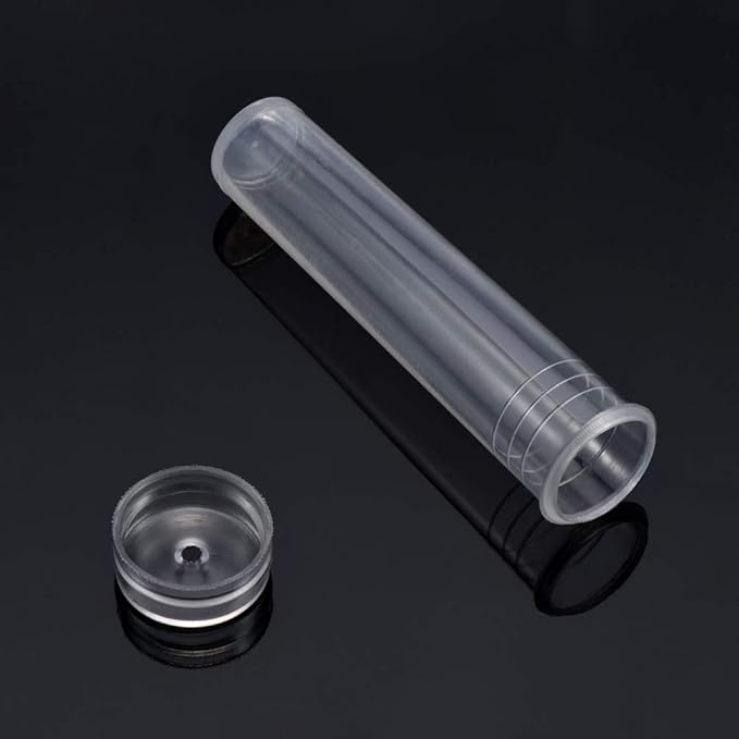 50 Pcs Transparent Plastic Flower Water Tubes Floral Tube for Flower Arrangements (7cm)
